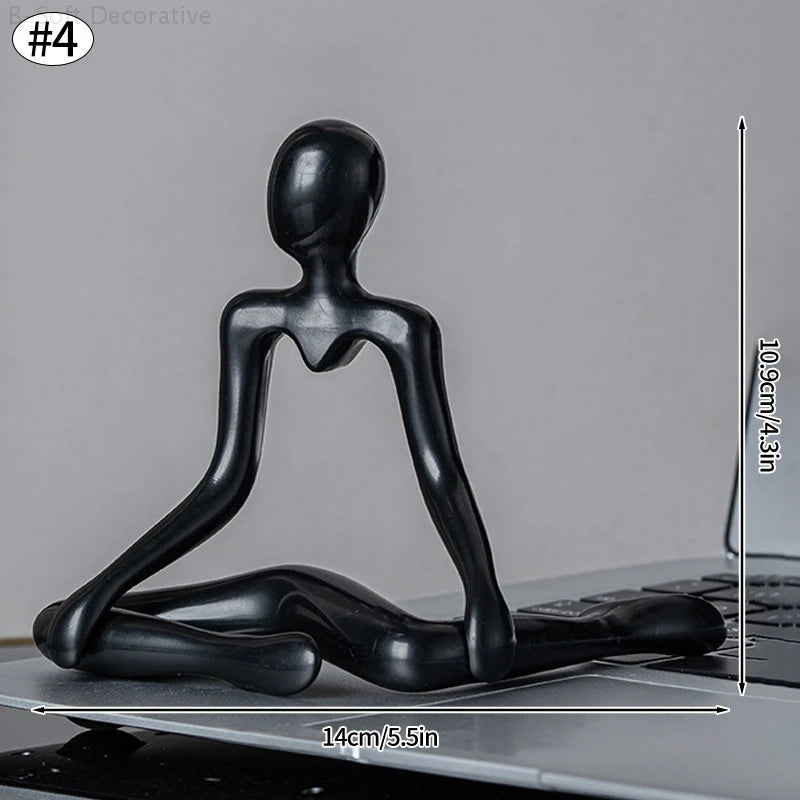 Nordic Desktop Ornaments Creative Thinker Statue Abstract Figure Sculpture Modern Desktop Decor Home Decoration