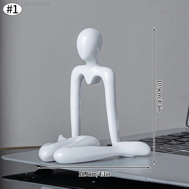 Nordic Desktop Ornaments Creative Thinker Statue Abstract Figure Sculpture Modern Desktop Decor Home Decoration