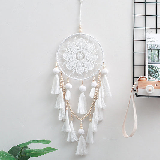 Handmade Dream Catcher White Home Decor